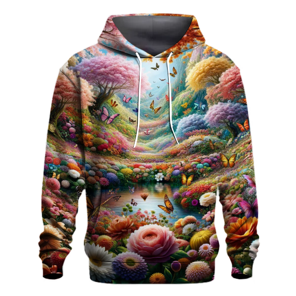 Vibrant Floral Explosion Hoodie