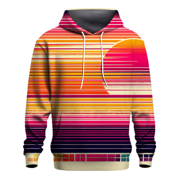 Retro Sunset Streaks Hoodie