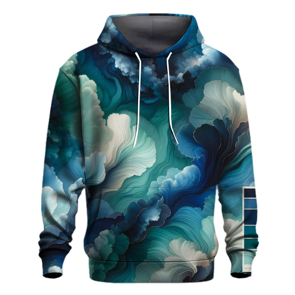 Sapphire Lagoon Ripple Hoodie