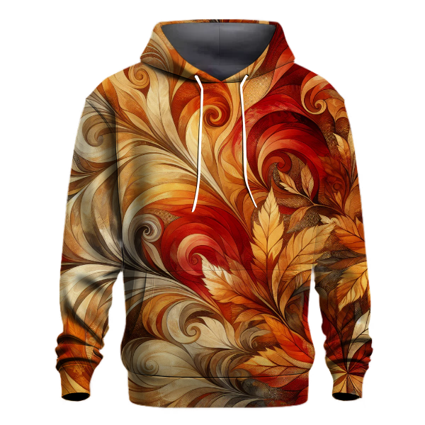 Whirlwind Autumn Leaves Hoodie