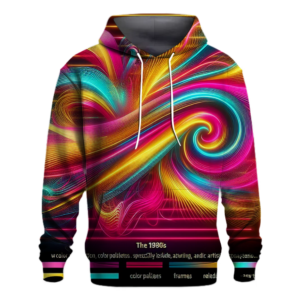 Abstract Neon Flow Hoodie