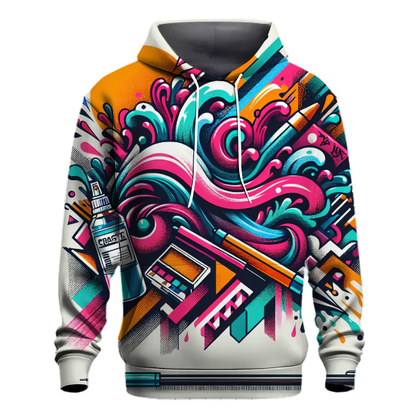 Vibrant Graffiti Waves Hoodie