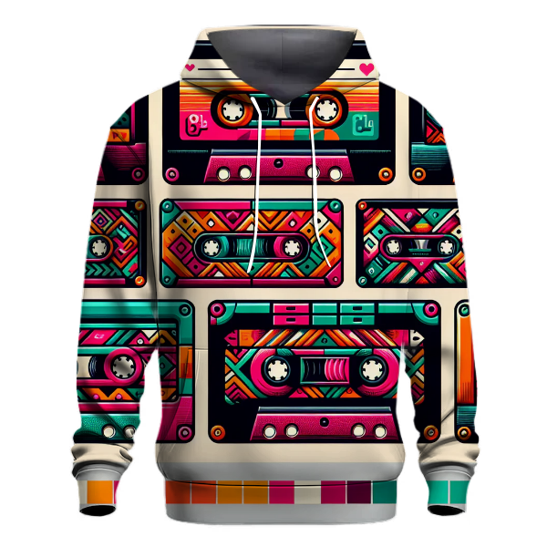 Vibrant Cassette Tapes Hoodie