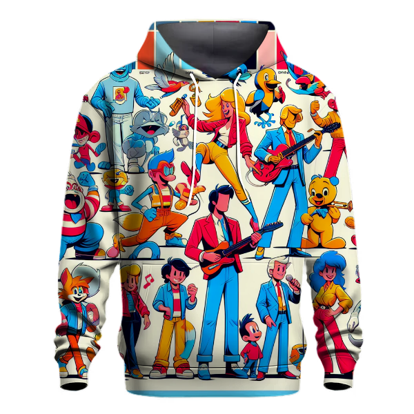 Vintage Cartoon Characters Hoodie