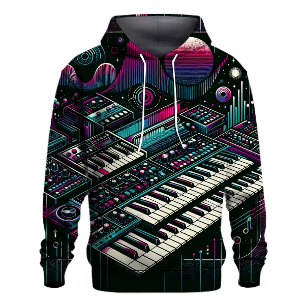 Vintage Synth Vibes Hoodie