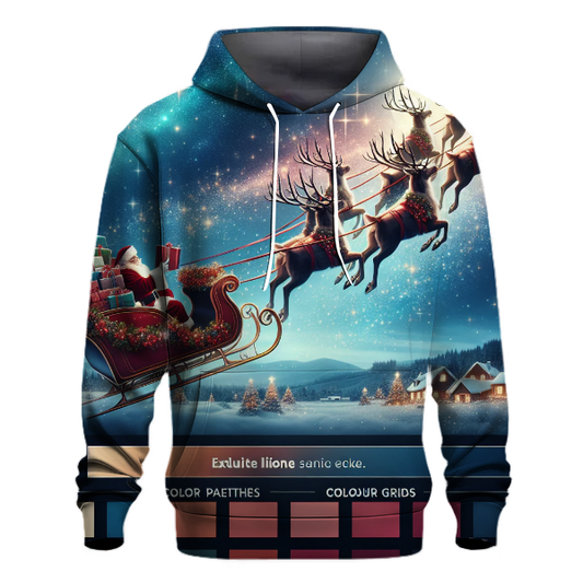 Santa's Sleigh Flight Hoodie