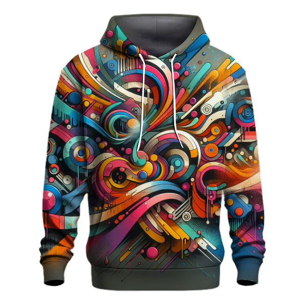 Vivid Graffiti Patterns Hoodie