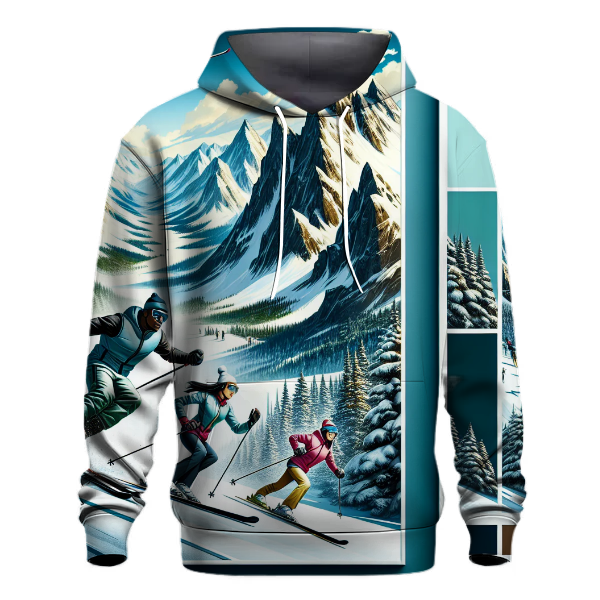 Skiing Mountain Majesty Hoodie