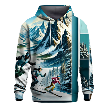 Skiing Mountain Majesty Hoodie