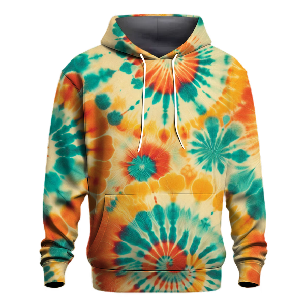 Retro Summer Tie-Dye Hoodie