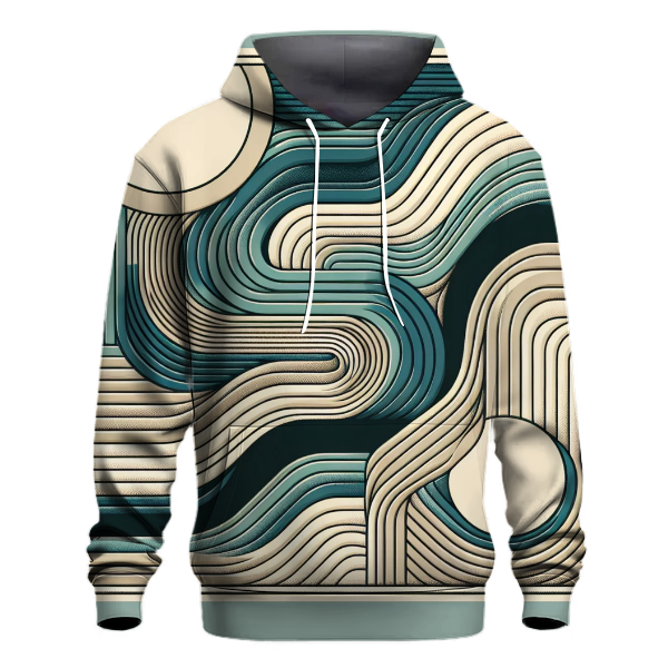 Zen Wave Patterns Hoodie