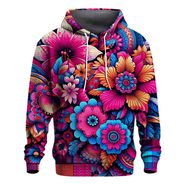 Vibrant Floral Patterns Hoodie