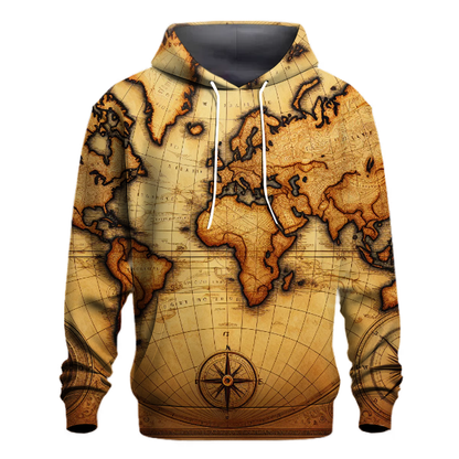 Vintage World Map Hoodie