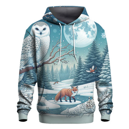 Winter Wildlife Wonders Hoodie