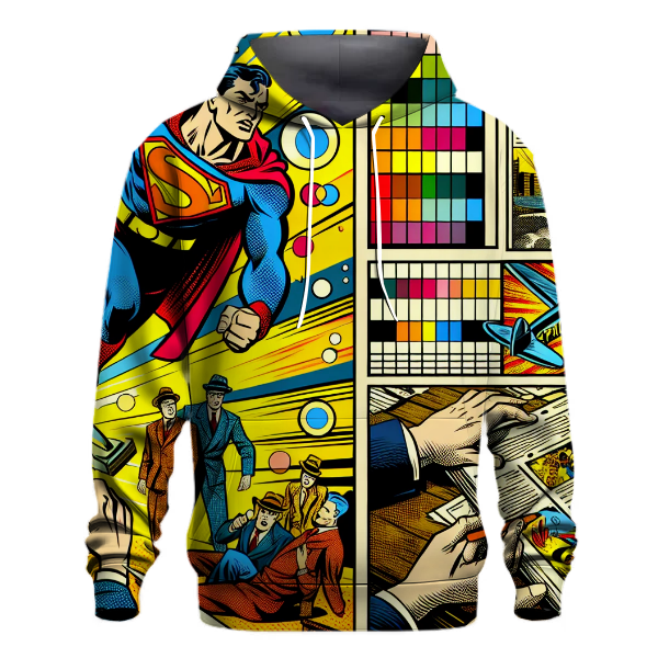 Vintage Comic Book Hero Hoodie