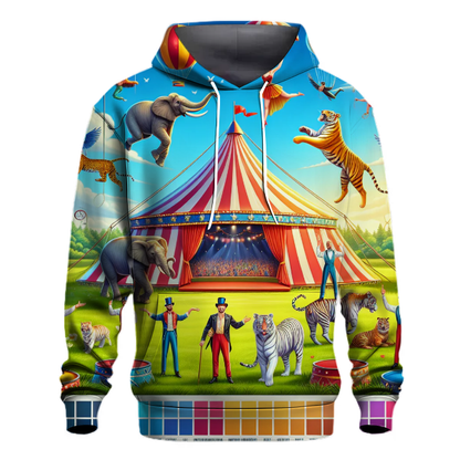 Vintage Circus Whimsy Hoodie