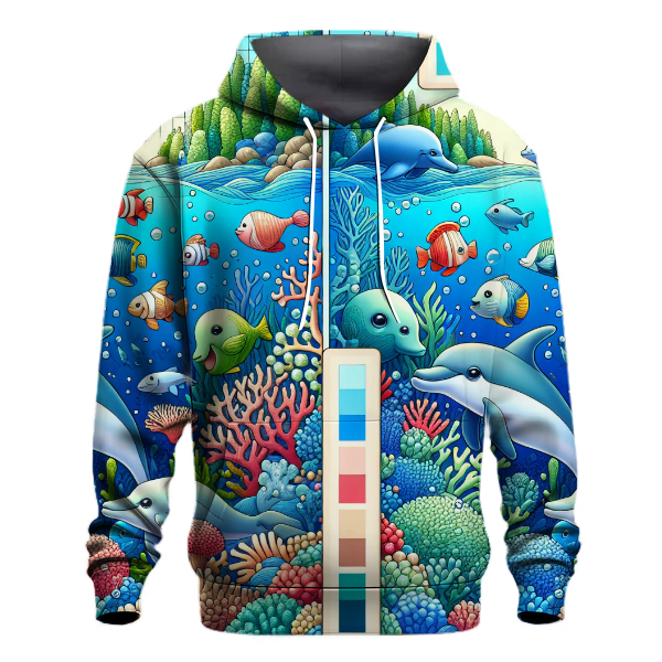 Whimsical Sea Life Adventure Hoodie