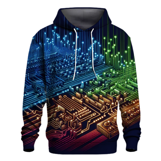 Retro Synth Circuit Hoodie