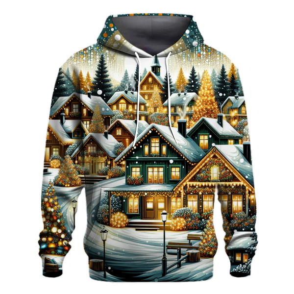 Sparkling Christmas Village Hoodie