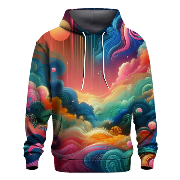 Vibrant Retro Dreams Hoodie