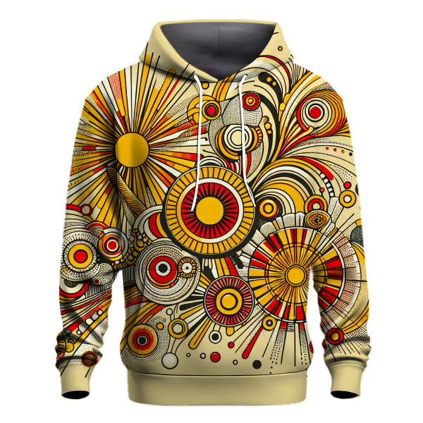 Abstract Sunshine Burst Hoodie