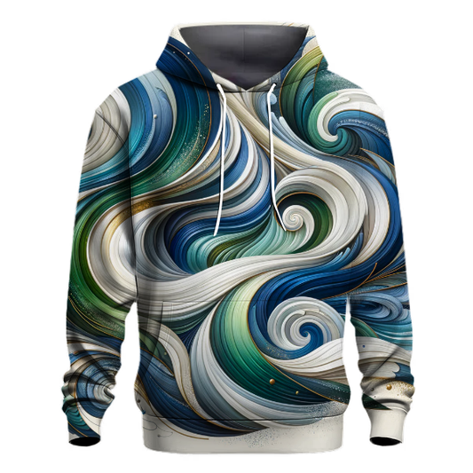 Abstract Waves Hoodie