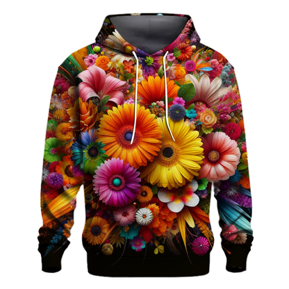 Vintage Flower Burst Hoodie