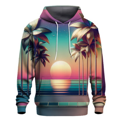 Vaporwave Palms Hoodie