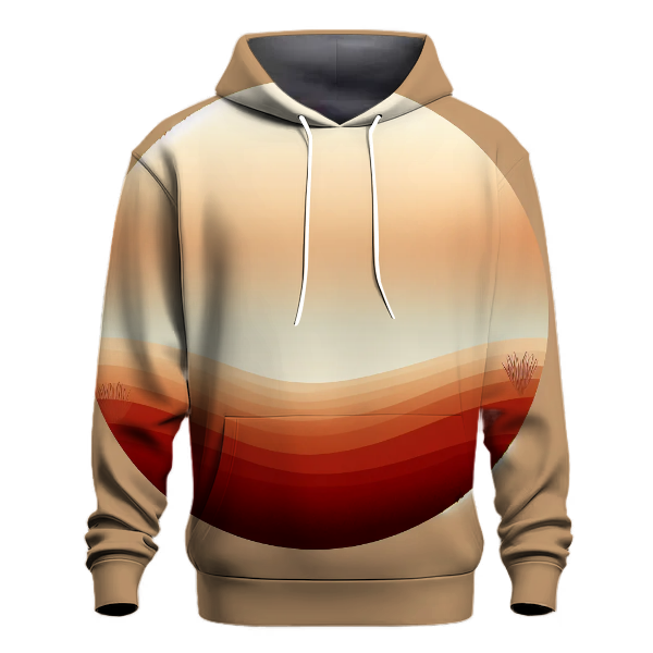 Rustic Earth Tone Gradient Hoodie