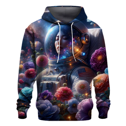 Astronaut in a Cosmic Garden Hoodie