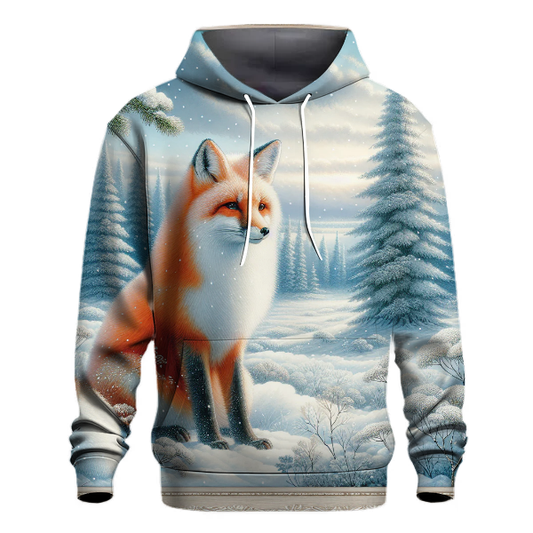 Winter Wonderland Fox Design Hoodie