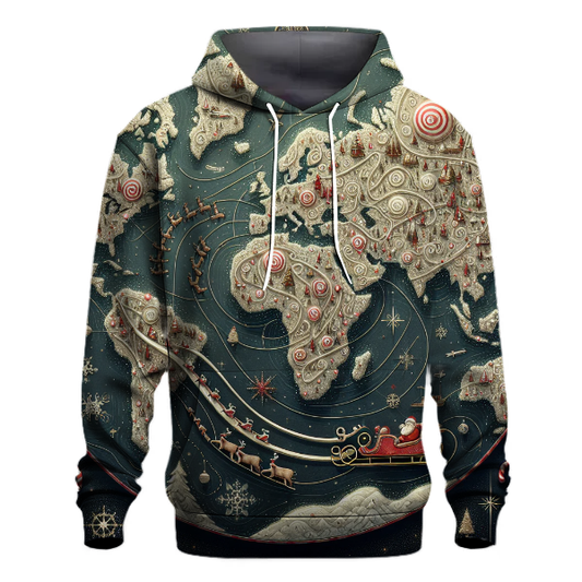 Santa's Magical Map Hoodie