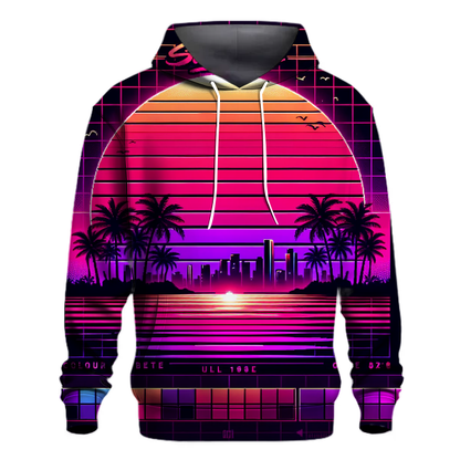 Vibrant Synthwave Sky Hoodie