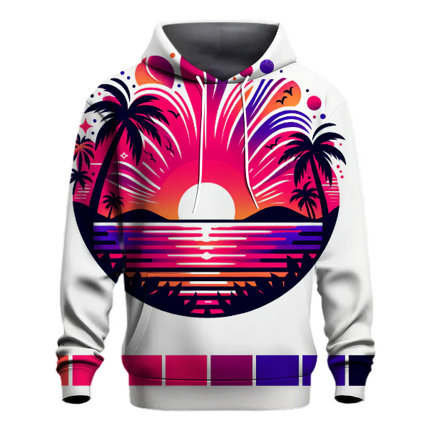 Vibrant Tropical Sunset Hoodie