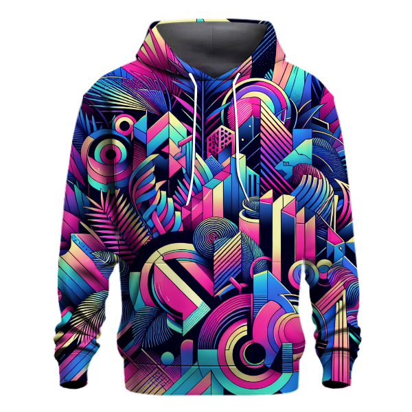 Abstract Neon Jungle Hoodie