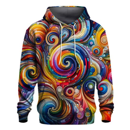 Abstract Rainbow Symphony Hoodie