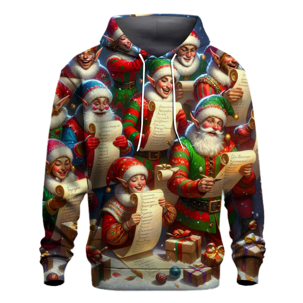 Santa's List Checking Squad Hoodie