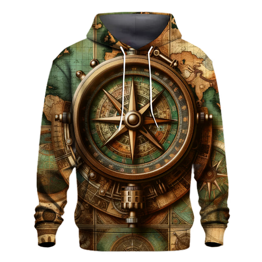 Vintage Compass Adventure Hoodie