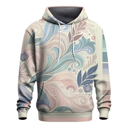 Vintage Floral Waves Hoodie