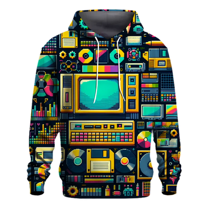 Vintage Tech Chic Hoodie