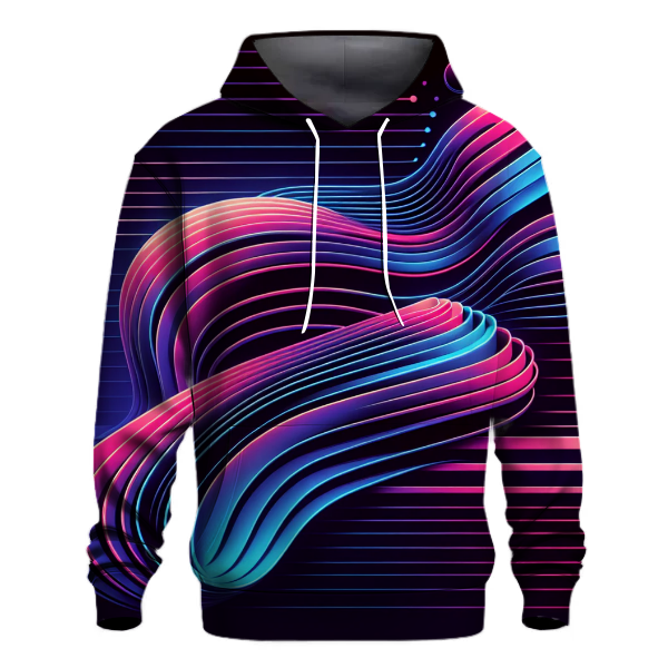 Retro Synthwave Lines Hoodie