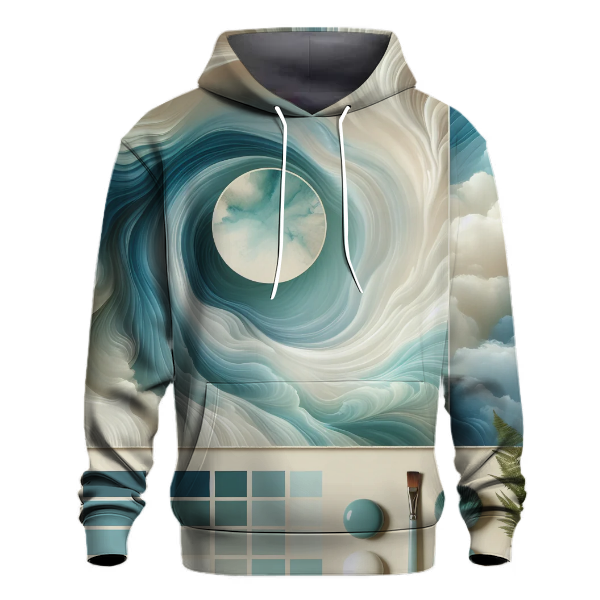 Tranquil Waters Tie-dye Design Hoodie