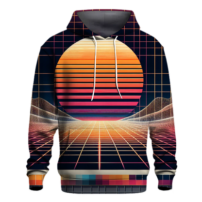 Retro Sunset Reflection Hoodie