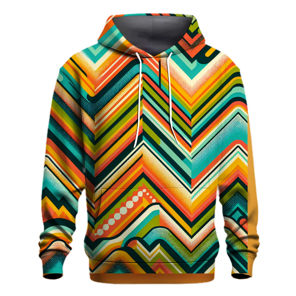 Zigzag Zest Patterns Hoodie