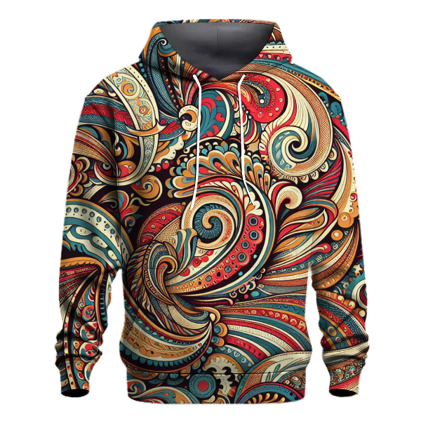 Vibrant Paisley Patterns Hoodie