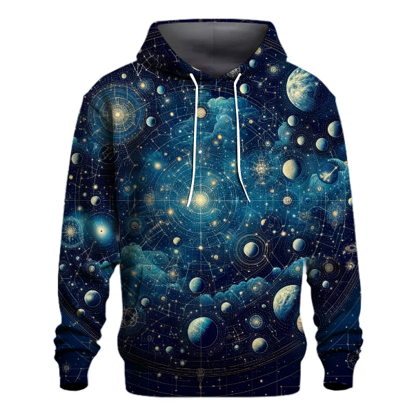 Celestial Star Map Explorer Hoodie