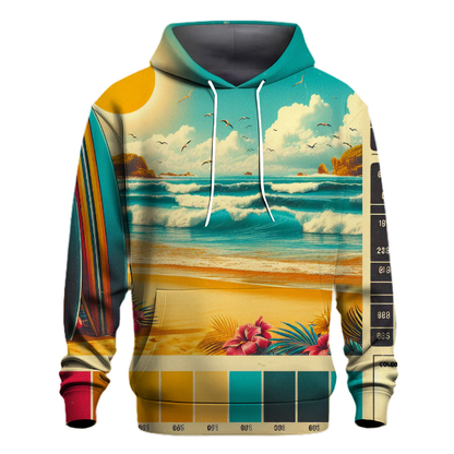 Retro Surfing Paradise Hoodie