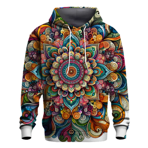 Vibrant Mandala Journey Hoodie