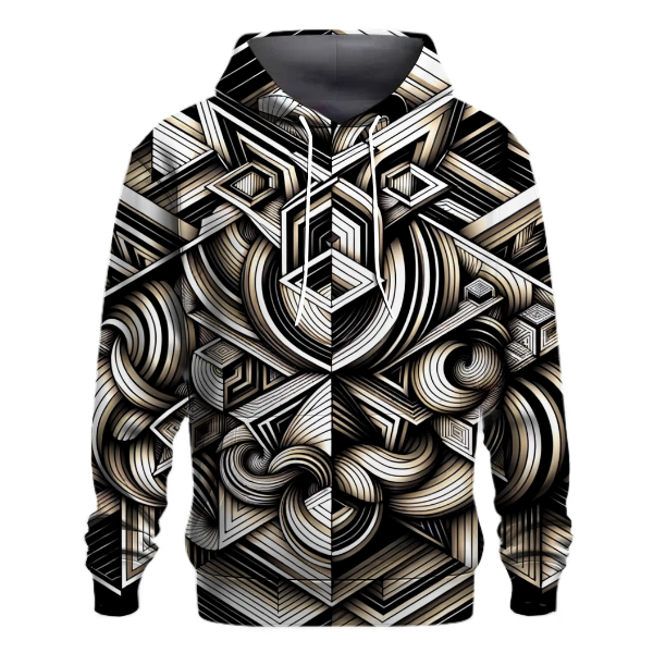 Abstract Geometric Illusion Hoodie