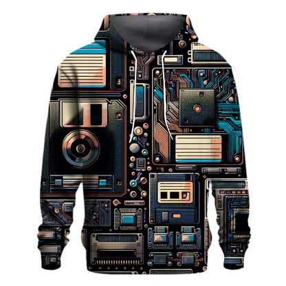 Vintage Tech Wave Hoodie